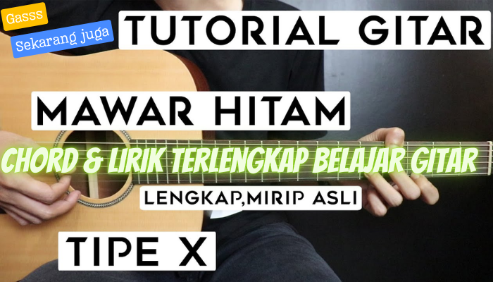 Chord & Lirik Lagu Terlengkap TipeX - Mawar Hitam